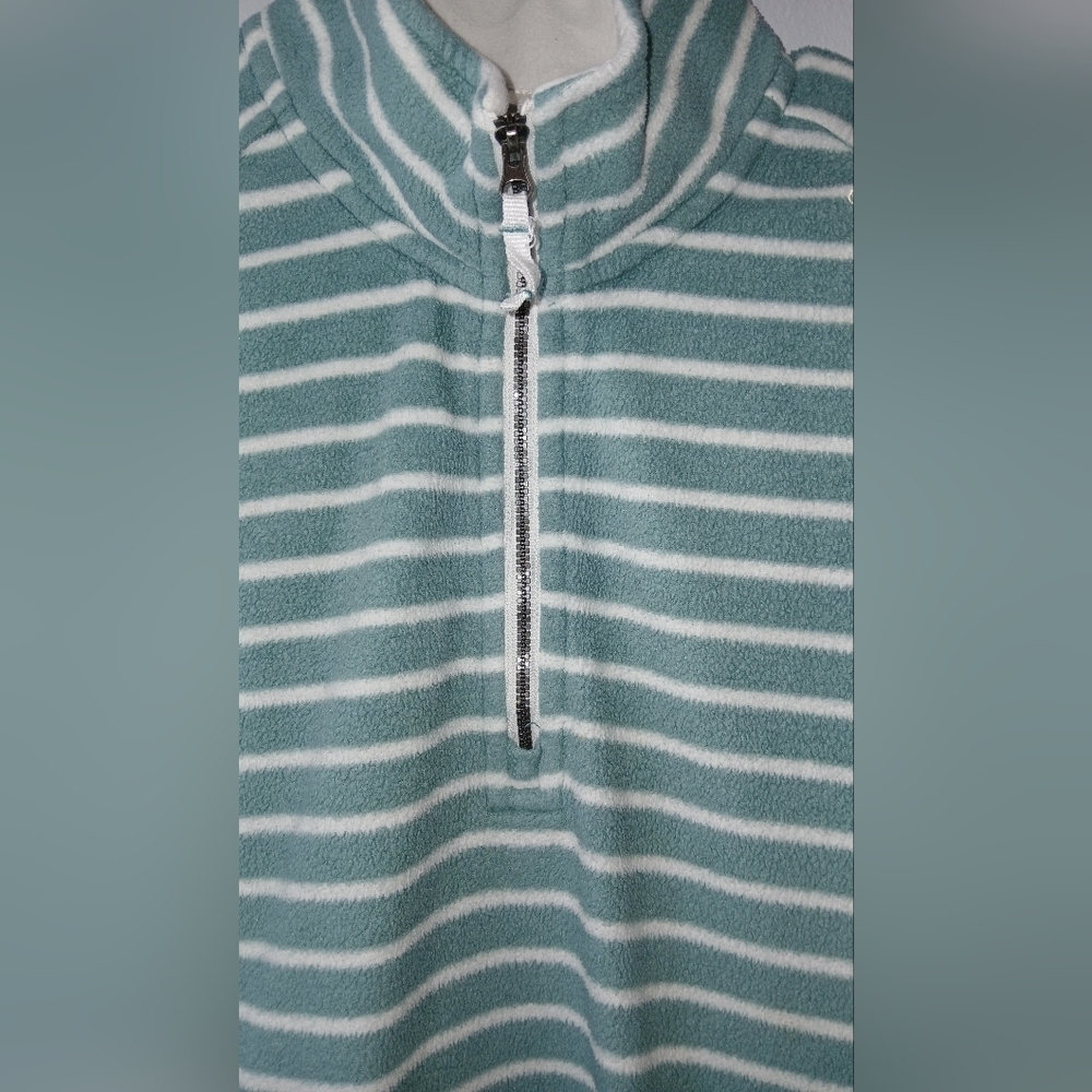 Craghoppers women's size 10 fleece half zip pullover green & cream athleisure - Picture 5 of 11